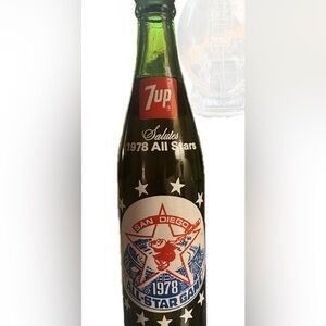 ****UNOPENED 1978*** vintage San Diego All Stars Green 7up